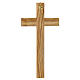 Crucifix classique en olivier italien 30x15 cm s3