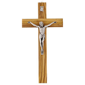 Crucifixo clássico em oliveira italiana 30x15 cm