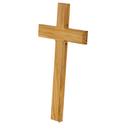 Croce in legno d'olivo italiano 30x15 cm 2