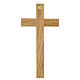 Cruz de parede em madeira de oliveira italiana 30x15 cm s3