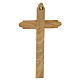 Croce barocca in legno d'olivo italiano 28x16 cm s3