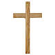 Crucifijo de madera de olivo italiano irregular 36x19 cm s3
