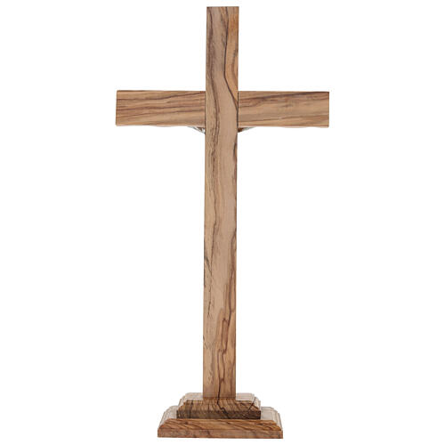 Cruz de mesa irregular madera de olivo nacional 38x19 cm 3
