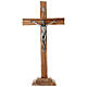 Cruz de mesa irregular madera de olivo nacional 38x19 cm s1
