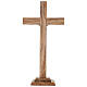 Irregular olive wood national table cross, 38x19 cm s3