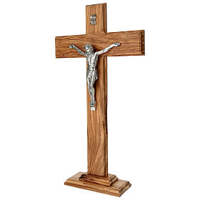 Cruz de olivo italiano de mesa 47x25 cm
