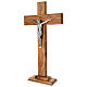 Cruz de olivo italiano de mesa 47x25 cm s2