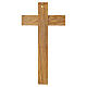 Olivewood wall crucifix, 18.5x10 in, handcrafted in Italy s3