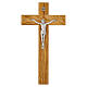 Crucifijo 47x25 cm de pared madera de olivo italiano s1