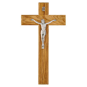 Wall Cross Crucifix Italian Olive Wood, 47x25 cm