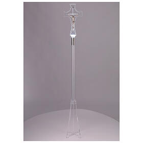 Cruz de acrílico iluminação LED branca 150 cm
