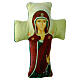 Cruz acolchada Virgen del Silencio 14x10 cm s1
