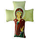 Virgin of Silence, cross-shaped pillow, 12x10 in s1