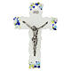 Multicolour decorative Murano glass cross, 10x8 in s1