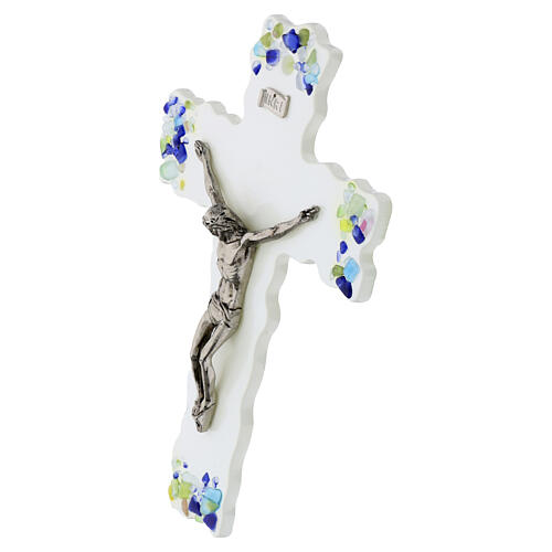 Murano glass crucifix with multicolored details, 40x26 cm 2