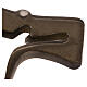 Tau wall cross in Murano glass bronze metallic finish, 40x25 cm s5