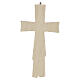 Hornbeam wall crucifix with metallic Christ, 8 in s4