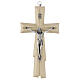 Crucifijo pared madera carpe con Cristo metal s1