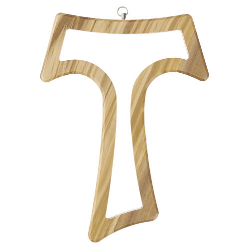 Tau 24 cm con struttura intagliata e apertura centrale in ulivo 1