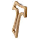 Tau wall cross 15 cm with openwork on olive wood s2