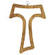 Tau wall cross 15 cm with openwork on olive wood s3