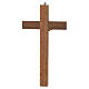 Mahogany wall crucifix with gold-plated Christ and gold sheet-metal details, 8 in s4