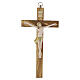 Crocifisso 17 cm legno ulivo corpo resina colorata s1