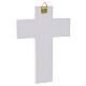 Murano glass wall crucifix with gold details, 5x4 in s3