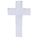 Transparent Murano glass crucifix with multicolored fragments, 21x11.5 cm s3