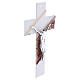 Murano Glass Cross with Pink Inserts, 25.5 x 14.5 cm s2