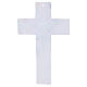 Cruz de vidrio de Murano con fragmentos de colores y Cristo plateado 35x20 cm s3