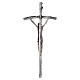 Pastoral cross in silvered zamak, Saint John Paul II, 12x6 in s4
