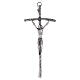 Pastoral cross of Pope John Paul II, silver-plated zamak 30x15 cm s1