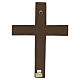 Wooden crucifix, Christ in relief with white robe, 13 in s4