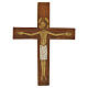 Christ on the cross with white robe in relief, 33 cm s1