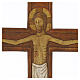 Christ on the cross with white robe in relief, 33 cm s2