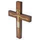 Christ on the cross with white robe in relief, 33 cm s3