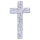 Croce Mosaico 16x10 cm vetro Murano Cristo argentato s4