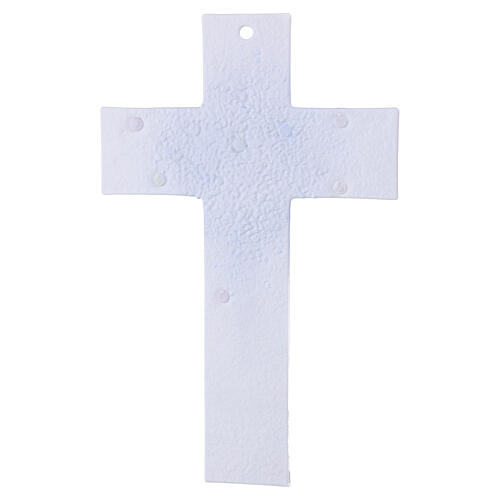 Murano Glass Crucifix Light Blue with Murrine, 35x20 cm 4
