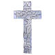 Murano glass mosaic crucifix with silver-finished Body of Christ, 35x20 cm s4