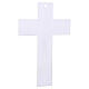 Croce decoro cuori in vetro di Murano corpo di Cristo resina dorato 25x15 cm s4