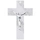 Sahar Murano glass crucifix 25x15 cm gray decoration s1
