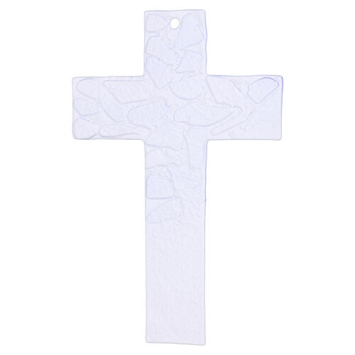Murano glass crucifix, Sassi model 25x15 cm 4