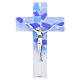 Murano glass crucifix, Sassi model 25x15 cm s1