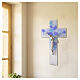 Murano glass crucifix, Sassi model 25x15 cm s2