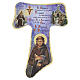Saint Francis' Tau Cross, MDF with hot-stamped gold, 6x4 in s1