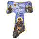 Saint Francis' Tau cross in MDF with hot-stamped gold, 14x10 in s1