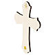 Croix vintage en bois de peuplier Saint François d'Assise 30x20 cm s2