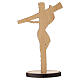 Table crucifix carved from olive wood, Poor Clare Monastery 10x5 cm s4