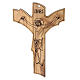 Cristo risorto sagomato in legno d'ulivo Monastero Clarisse s1